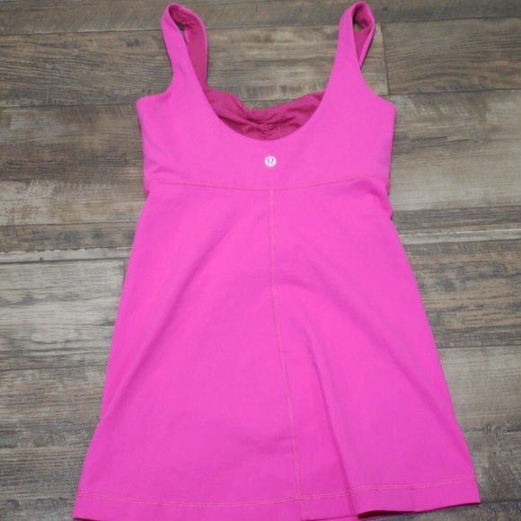 lululemon athletica pink tank sz4 - Picture 4 of 5